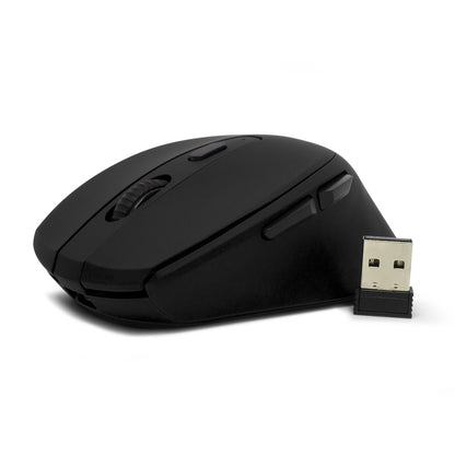 Mouse Vorago MO-306 Inalámbrico Iluminado 2400 dpi Recargable Color Negro