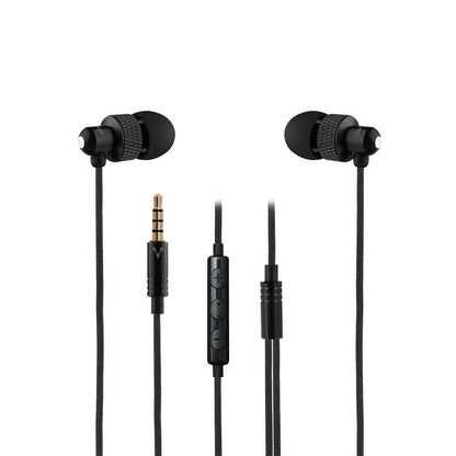 Audífonos Alámbricos Vorago EP-304 Manos Libres Control de Volúmen 3.5mm Color Negro