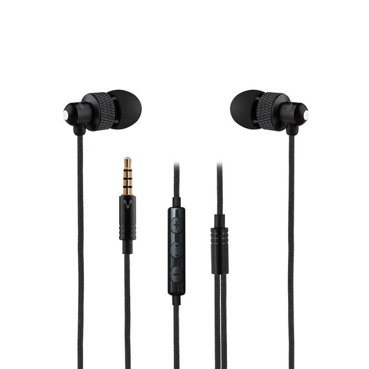 Audífonos Alámbricos Vorago EP-304 Manos Libres Control de Volúmen 3.5mm Color Negro