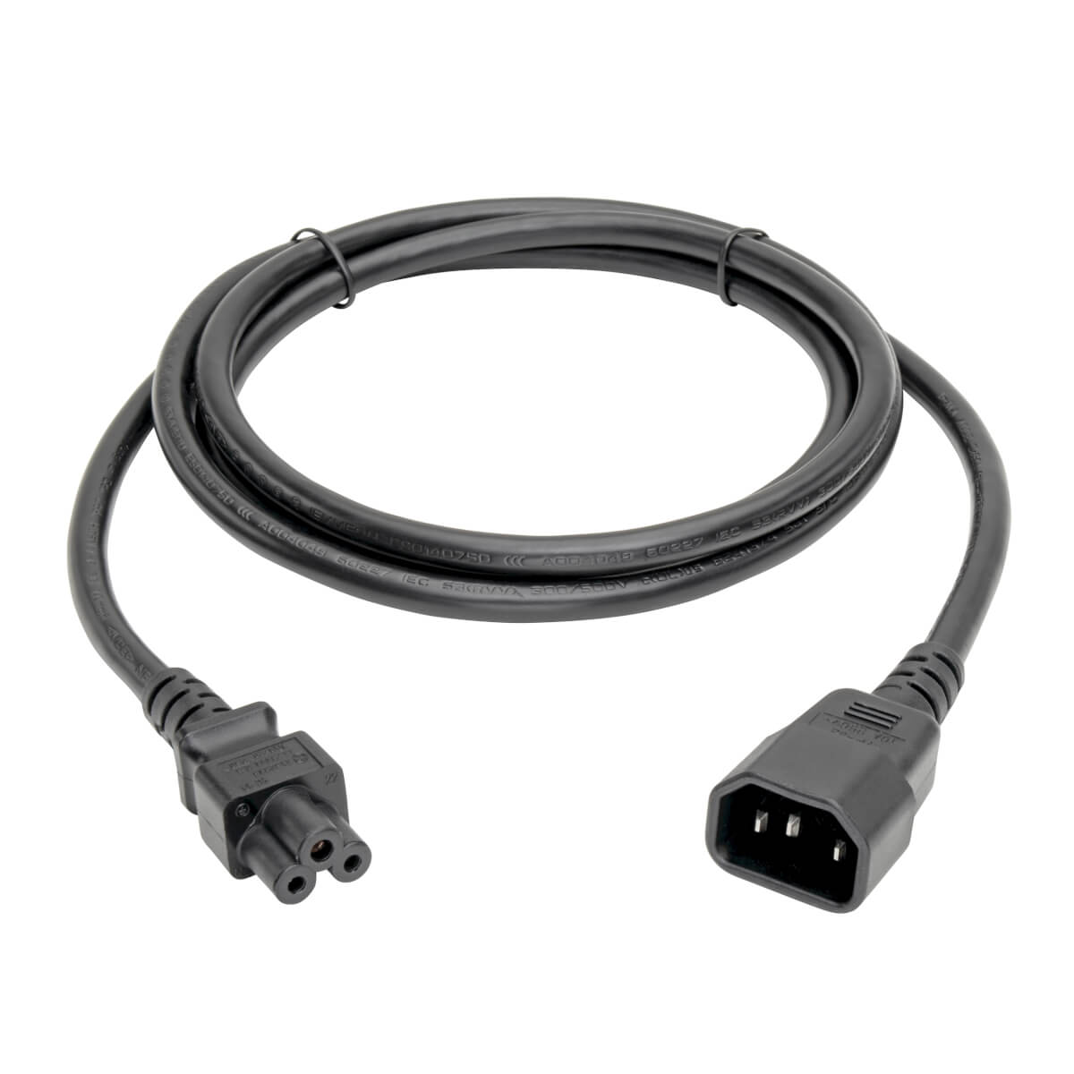 Cable Tripp Lite Adaptador Alimentación para Laptop C14 a C5 - 2.5A 250V 18 AWG 1.83m Color Negro