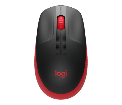 Mouse Logitech M190 Full Size Inalámbrico 1000 dpi USB Color Rojo