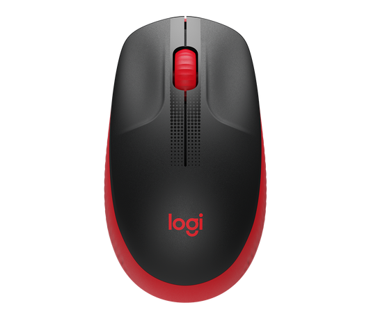 Mouse Logitech M190 Full Size Inalámbrico 1000 dpi USB Color Rojo
