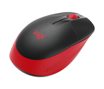 Mouse Logitech M190 Full Size Inalámbrico 1000 dpi USB Color Rojo