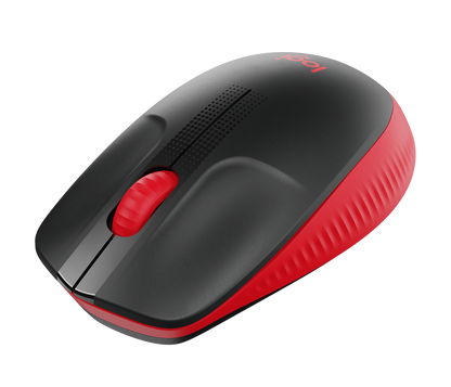 Mouse Logitech M190 Full Size Inalámbrico 1000 dpi USB Color Rojo