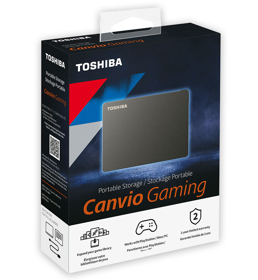 Disco duro Toshiba Canvio Gaming Externo 4TB 2.5" USB 3.0 Color Negro