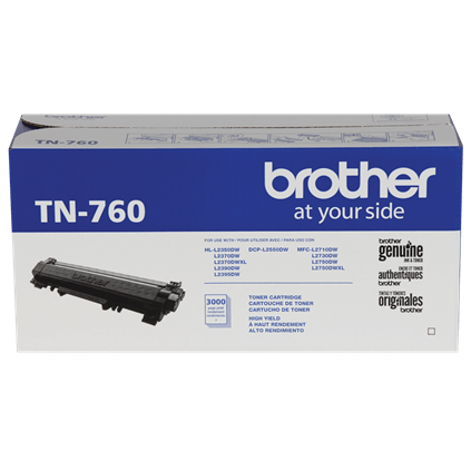 Toner Brother TN760 Alto Rendimiento Color Negro