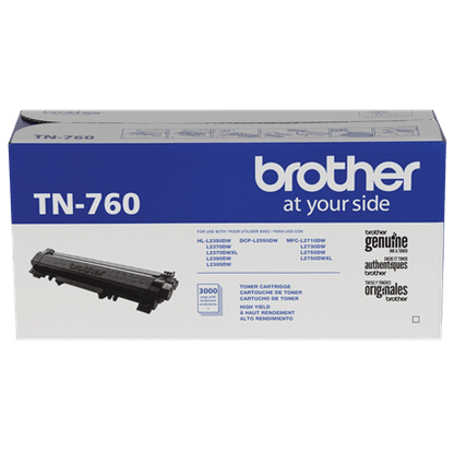 Toner Brother TN760 Alto Rendimiento Color Negro
