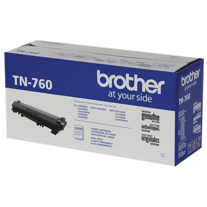 Toner Brother TN760 Alto Rendimiento Color Negro