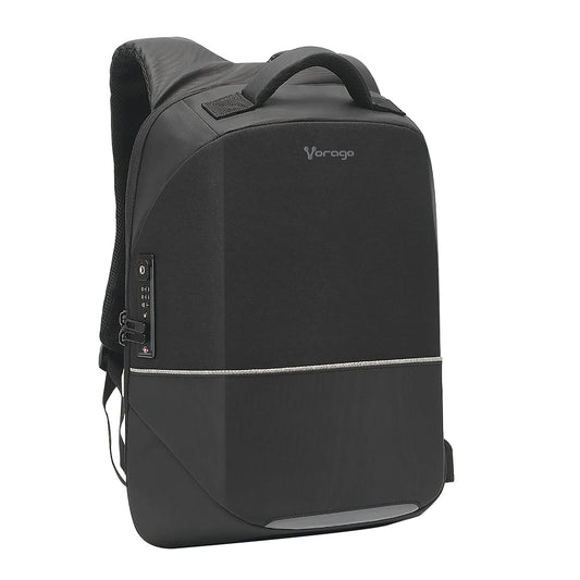 Mochila Vorago BP-401 Antirrobo Laptop 15.6" Cierres Candados TSA Color Negro