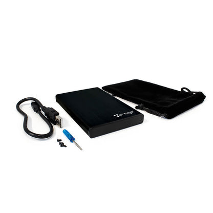 Enclosure Gabinete Vorago HDD-102 para SSD/HDD 2.5" SATA USB 2.0 Color Negro