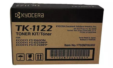 Tóner Kyocera TK-1122 3K Páginas Compatible FS-1060DN/1025MFP/1125MFP Color Negro