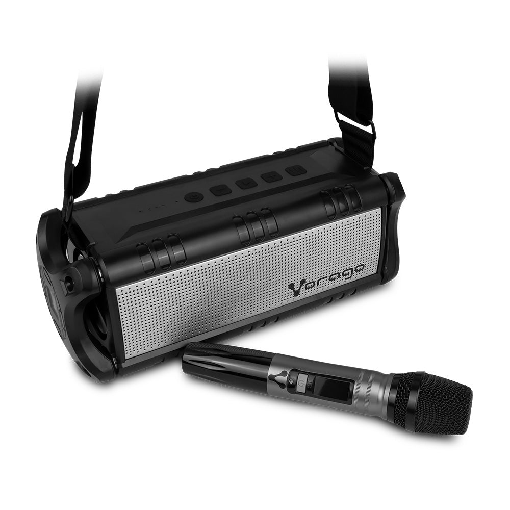 Bocina Vorago Karaoke KSP-450 Bluetooth Micrófono Inalámbrico Color Negro
