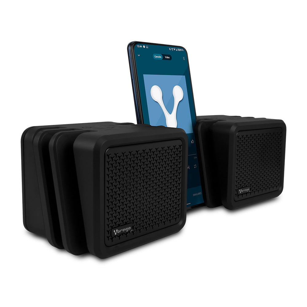 Bocinas Vorago BSP-601 Kit Bluetooth TWS Color Negro