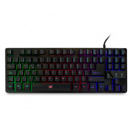 Teclado Vorago Start The Game KB-503 TenKeyless Iluminación RGB USB Color Negro