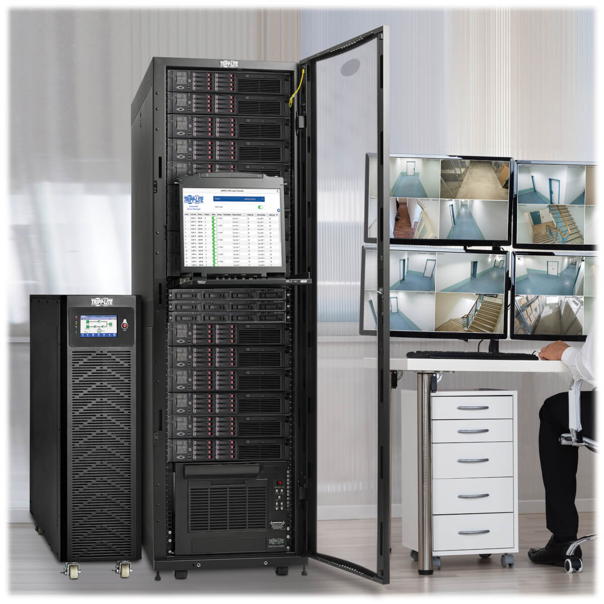 UPS Tripp Lite Trifásico 208/220/120/127V 10kVA/kW Doble Conversión Unidad PF 2 Cadenas de Batería Interna