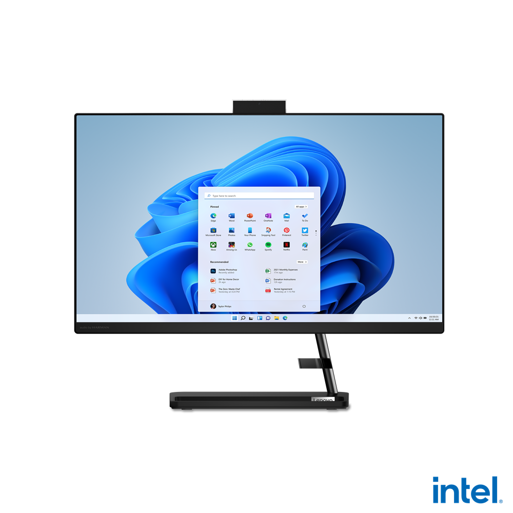 All in One Lenovo 3 24IAP7 Intel Celeron 23.8" 7305 1.10GHz 8GB 1TB  256GB SSD Windows 11 Home 64 bit Negro