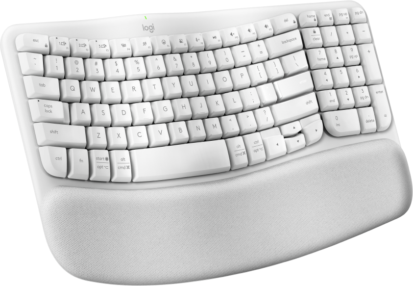 Teclado inalambrico Logitech Wave Keys color blanco