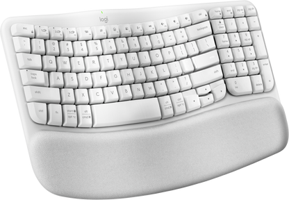 Teclado inalambrico Logitech Wave Keys color blanco