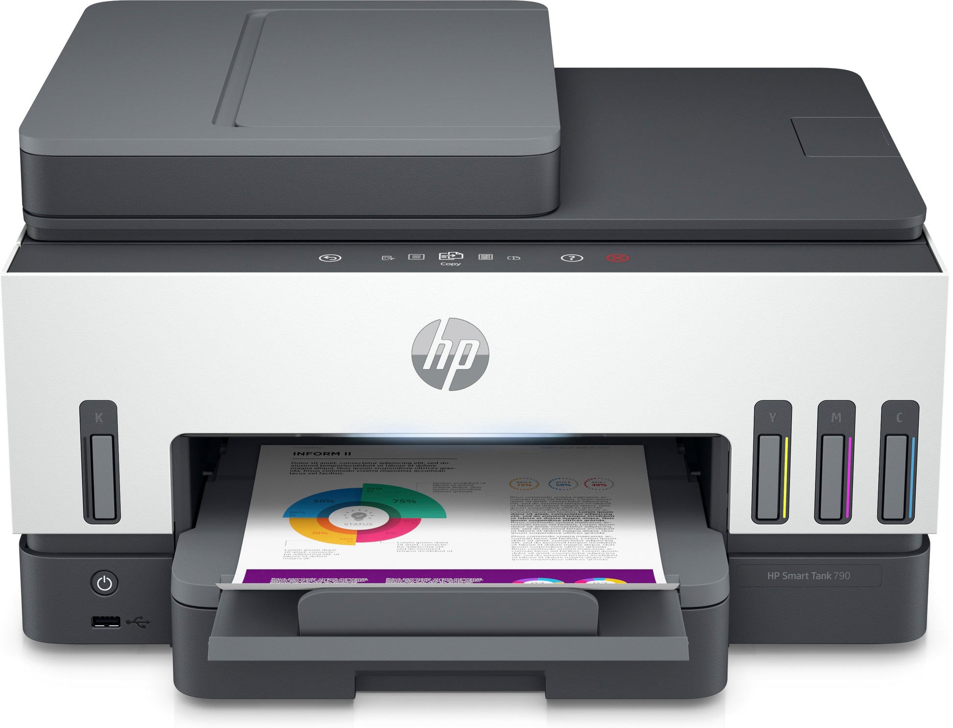 Multifuncional HP Smart Tank 790 Todo-en-uno Color Inyección de Tinta