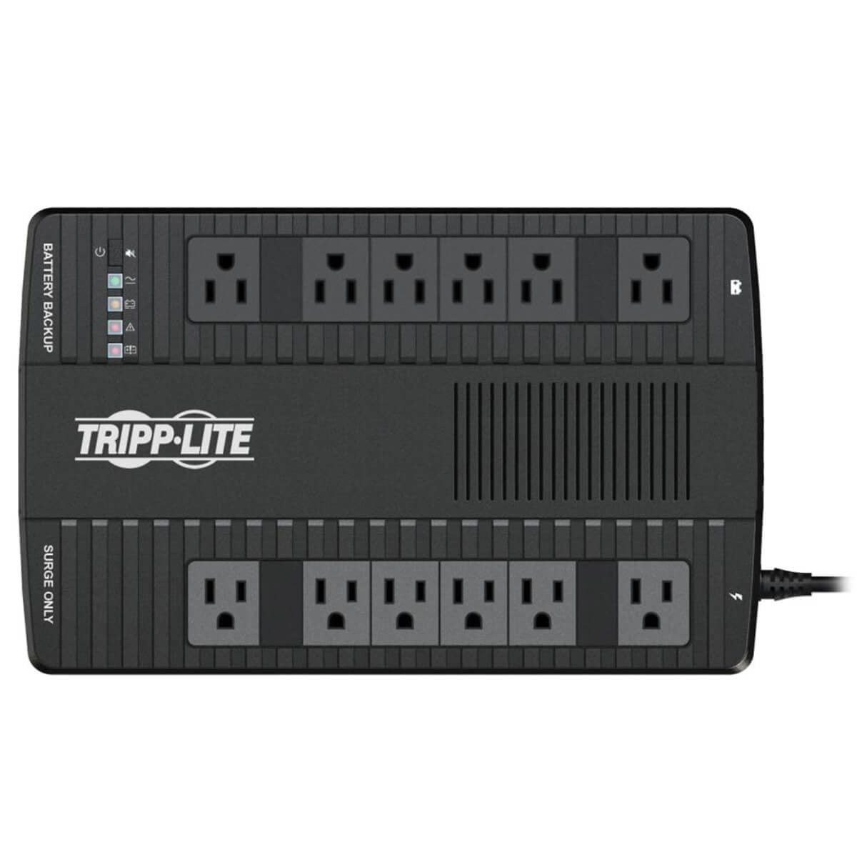 UPS Tripp Lite Interactivo 1050VA/540W/120V 12 Tomacorrientes NEMA 5-15R AVR de Doble Elevación USB Pared o Escritorio