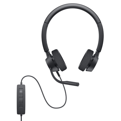 Audífonos Dell Pro Estéreo WH3022 Color Negro