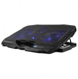 Base Enfriadora Vorago CP-301 Laptop Hasta 17" 5 Posiciones LED Ventiladores Color Negro