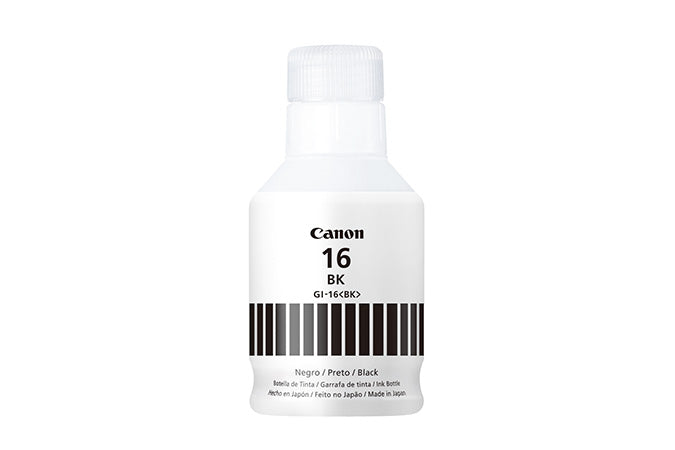 Tinta Canon GI-16 Color Negro para Impresoras Multifuncionales MAXIFY - Rendimiento y Calidad