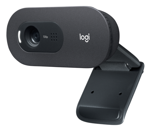 Cámara Web Logitech C505 HD 720p USB Micrófono Largo Alcance Color Negro