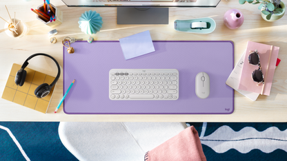 Desk Pad Logitech Studio Series Base Antideslizante Color Lavanda