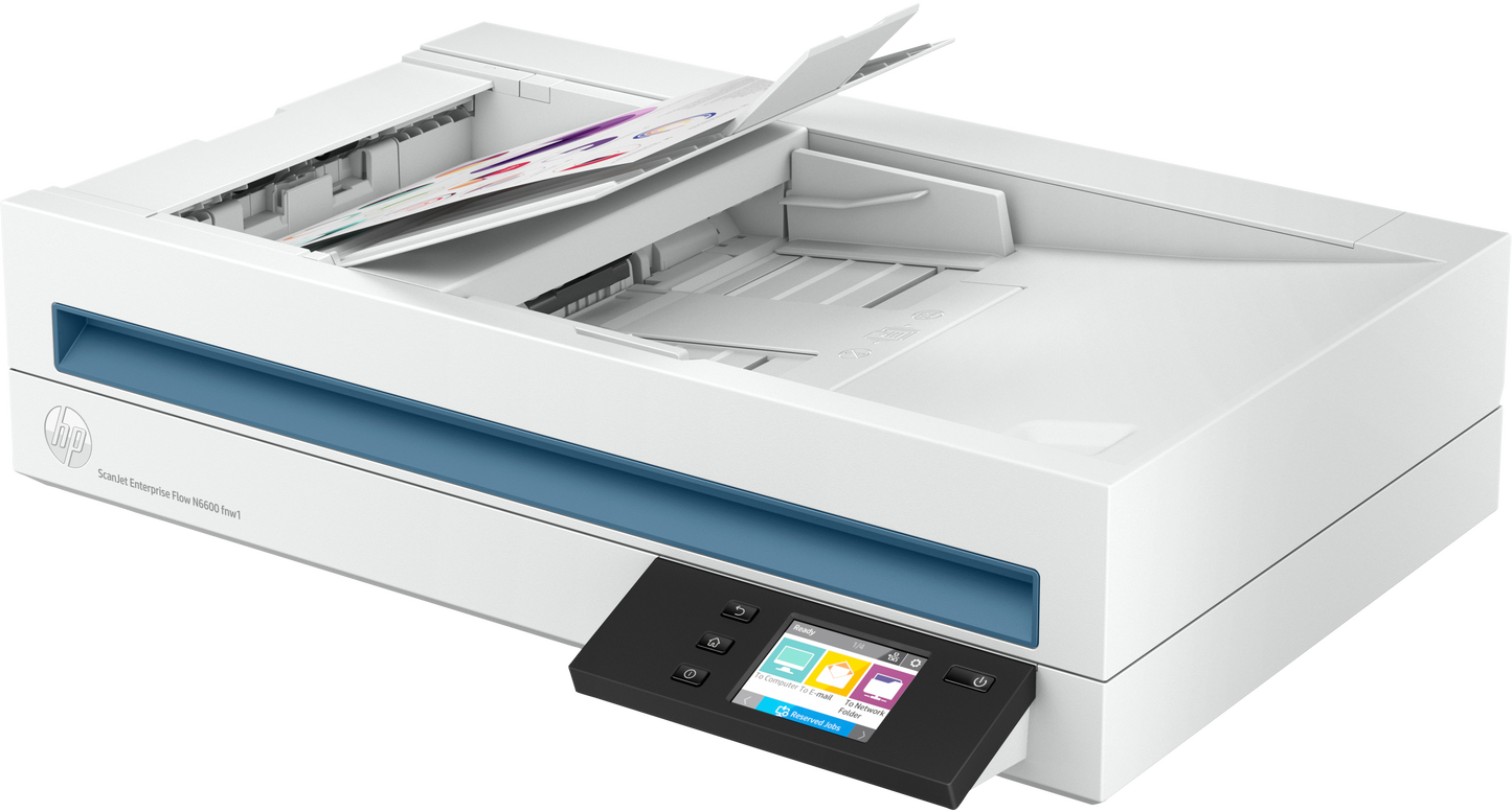 Escáner HP ScanJet Enterprise Flow N6600 fnw1 Resolución 600 dpi ADF
