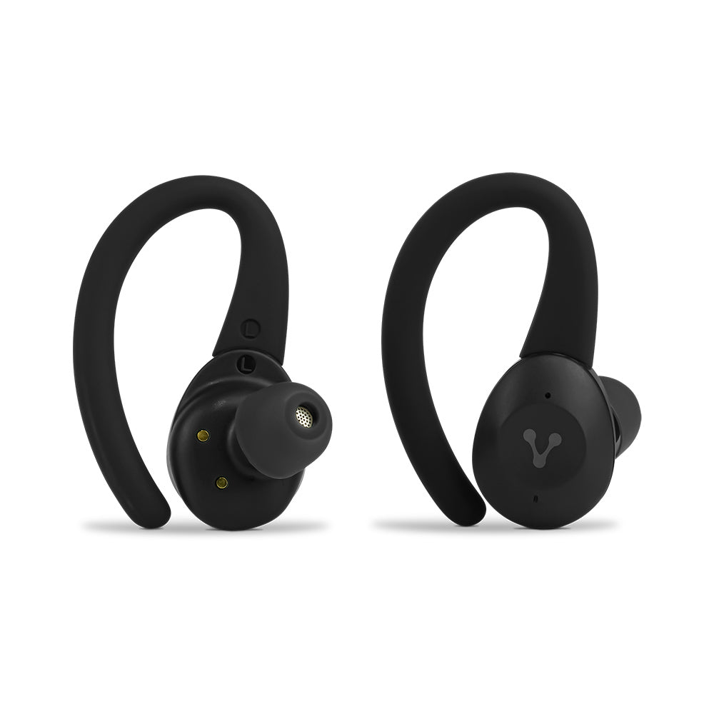 Audífonos Vorago ESB-500-PLUS Bluetooth 5.0 TWS Manos Libres Estuche Carga Color Negro