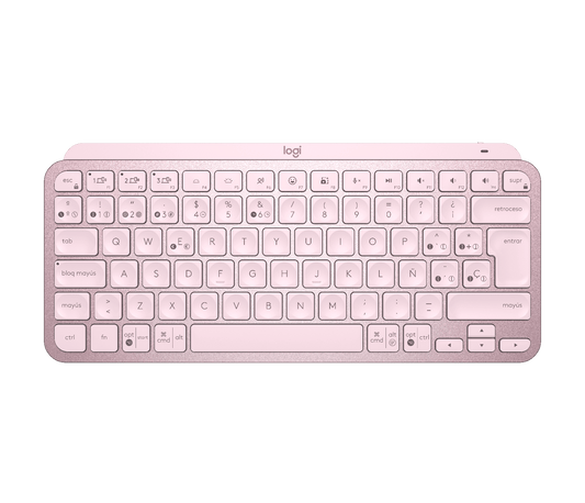 Teclado Logitech MX Keys Mini Inalámbrico Minimalista Color Rosa