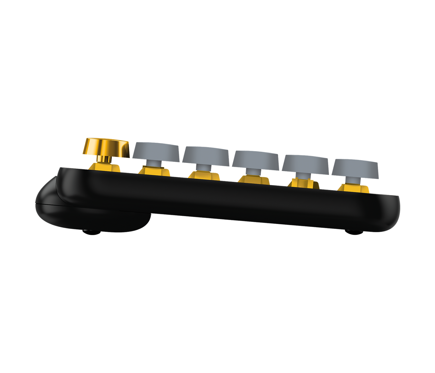 Teclado Logitech POP KEYS Inalámbrico con Función Emojis Personalizables Blast Color Amarillo-Negro