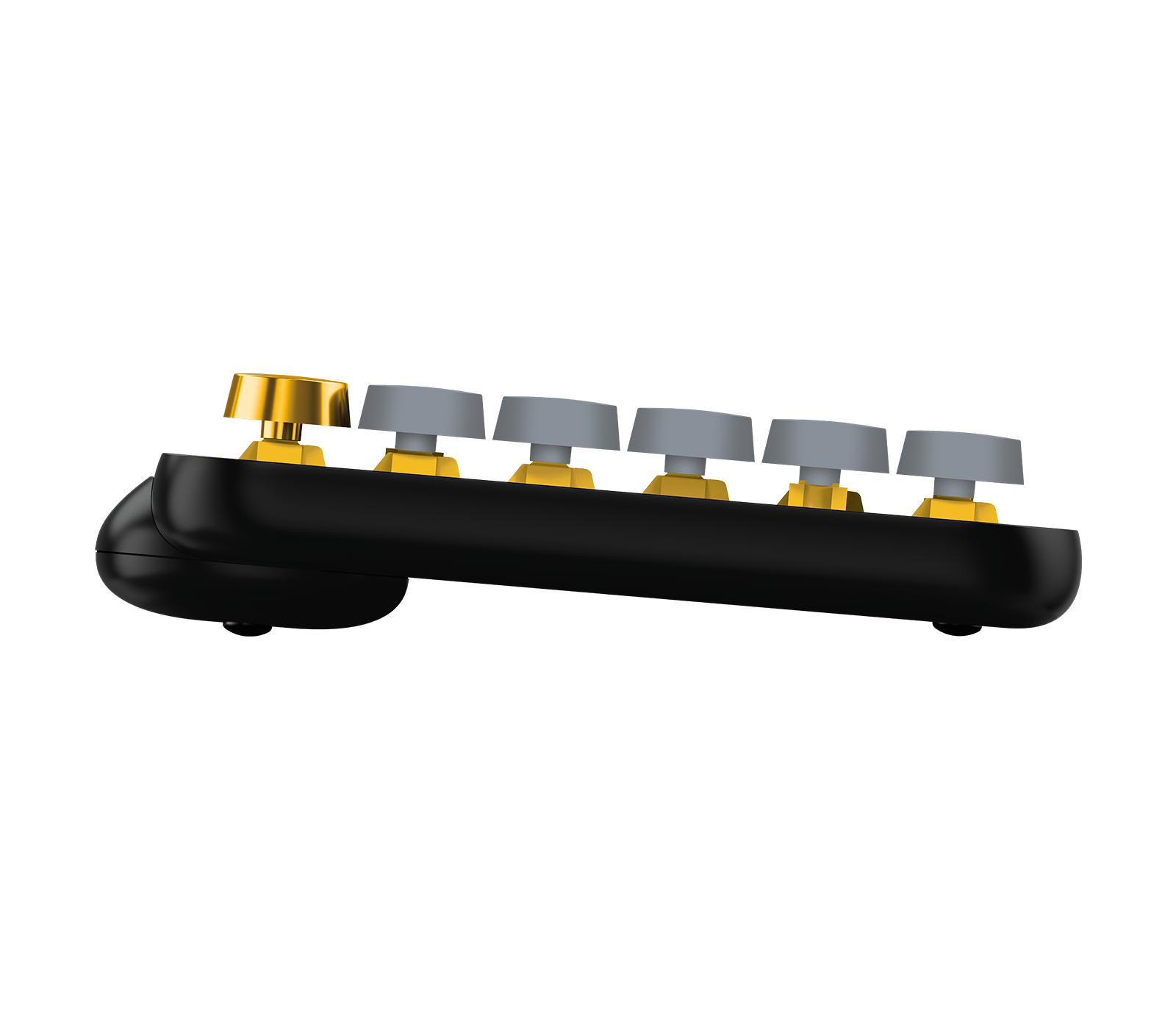 Teclado Logitech POP KEYS Inalámbrico con Función Emojis Personalizables Blast Color Amarillo-Negro
