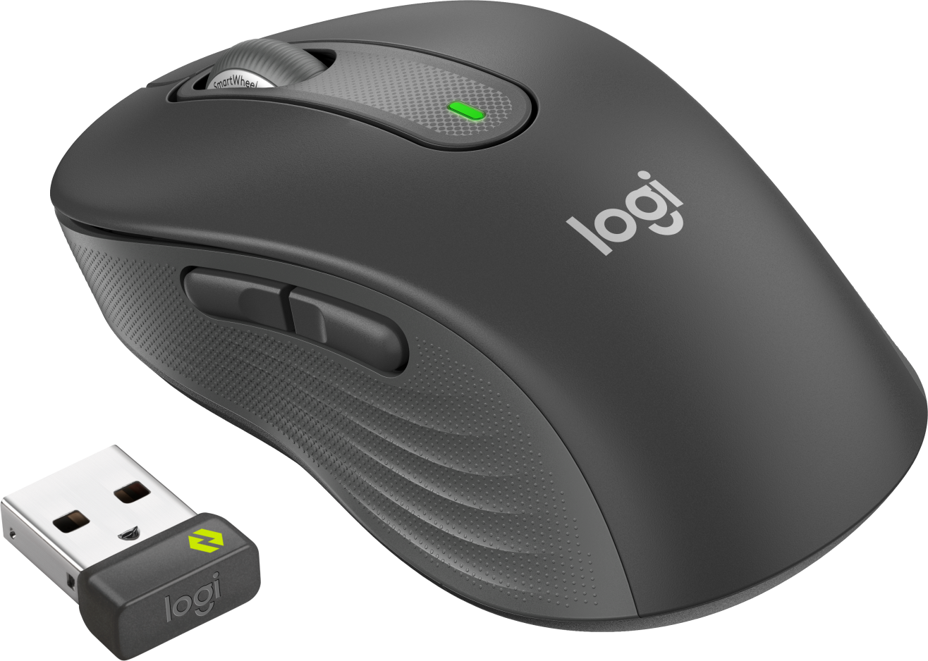 Mouse Logitech M650 Grafito Medio Inalámbrico 400-4000 dpi Color Gris