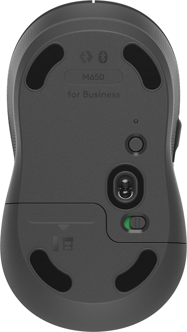Mouse Logitech M650 Grafito Medio Inalámbrico 400-4000 dpi Color Gris