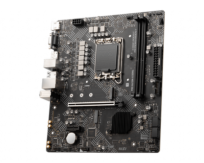 Tarjeta Madre MSI PRO H610M-G 2xDDR4 64GB 3200Mhz PCIe 4.0 M.2 1xHDMI 1xVGA 1xDP S1700 12th 13th Gen mATX