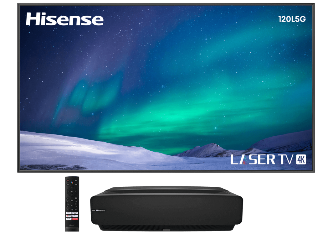Televisor Hisense 120" Smart Láser TV L5G 4K UHD Android HDR10 HLG
