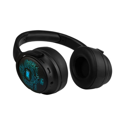 Diadema Vorago Start The Game HPB-401-LED Bluetooth Manos Libres 3.5mm Plegables Color Negro