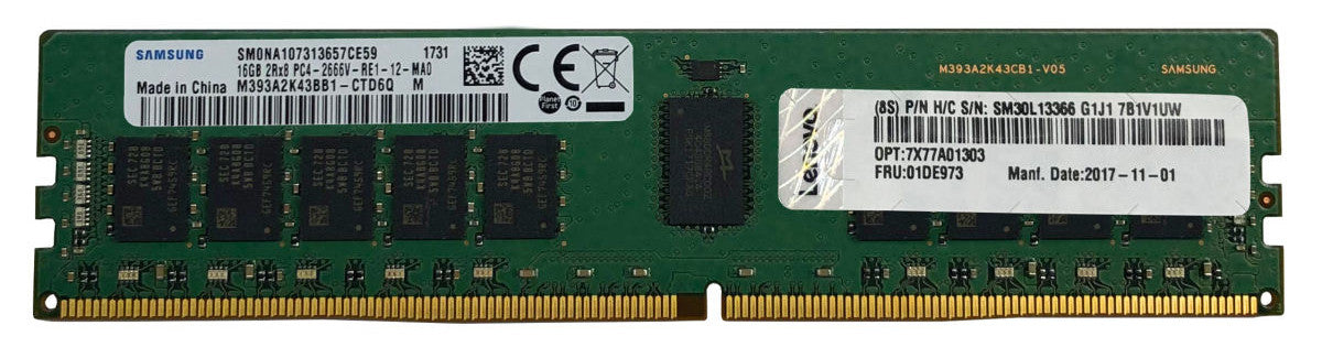 Memoria Ram Lenovo 16GB 3200MHz 2Rx8 1.2V ECCUDIMM