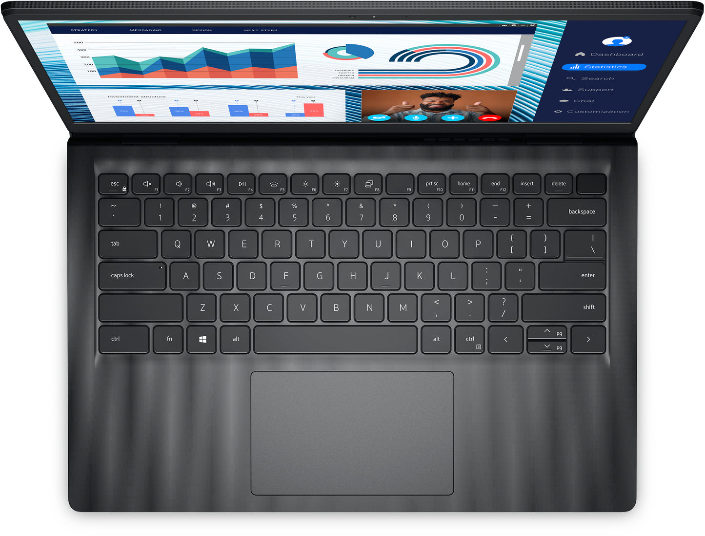 Laptop Dell Vostro 3420 14" Intel Core i5-1235U Disco duro 256GB SSD Ram 8GB Windows11 Pro Color Negro