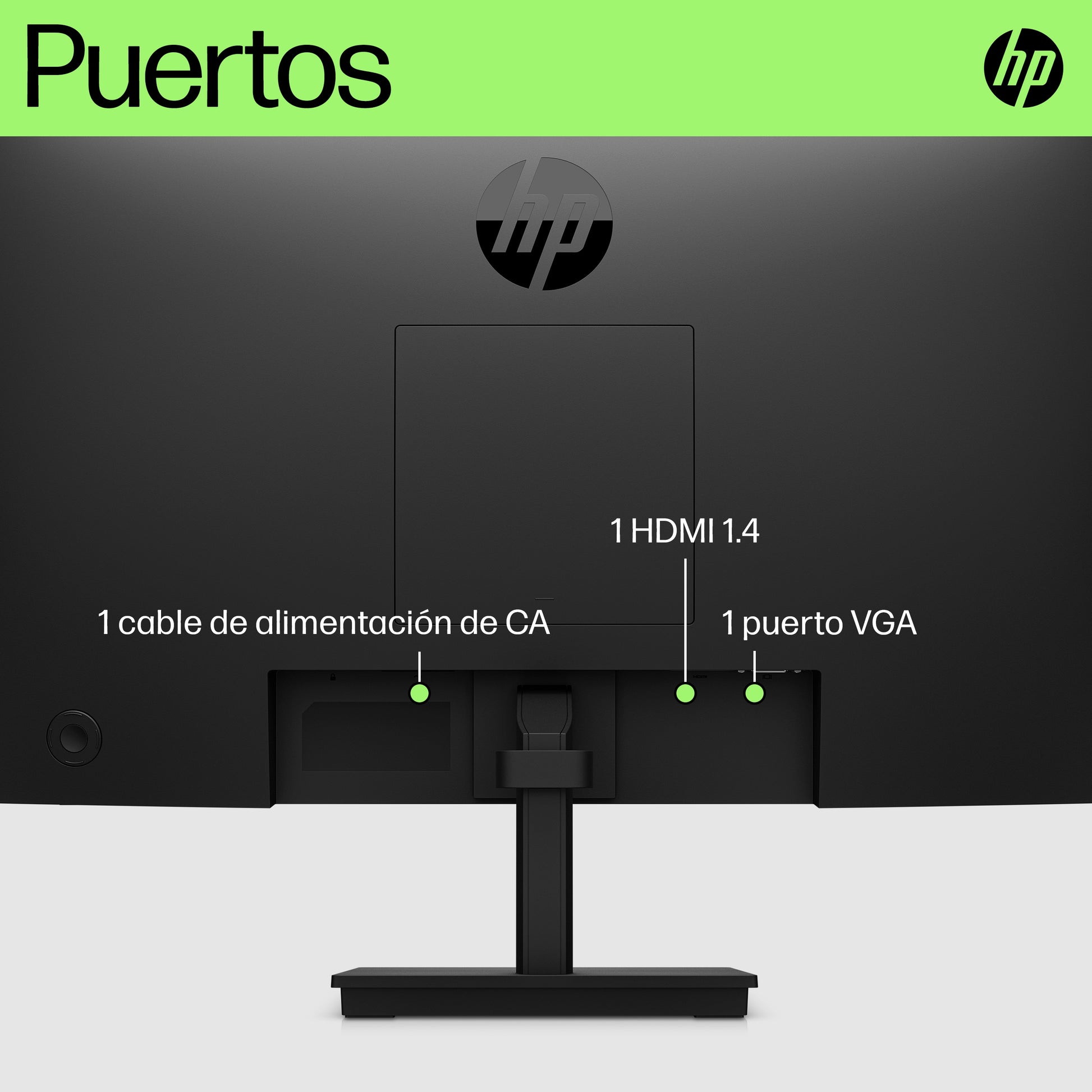 Monitor HP P22v G5 21.45" HD Resolución 1920x1080 Panel VA