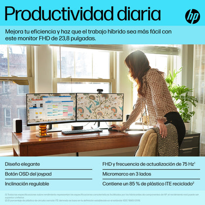 Monitor HP P24v G5 23.8" FHD Resolución 1920x1080 Panel VA