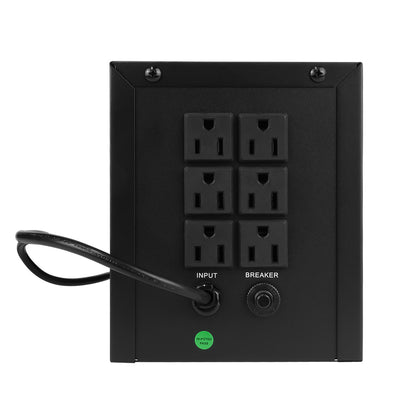 UPS Vorago UPS-500 No Break 1500VA/900W Batería Respaldo 6 Contactos