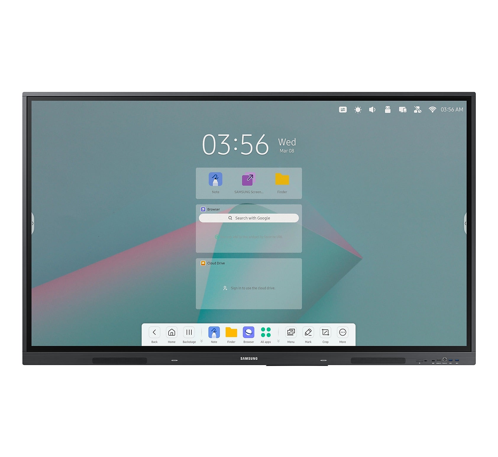 Pantalla Samsung FLIP Touch 75" Interactiva Android 11 Resolución 3840 x 2160 Panel ADS HDMI/USB/RJ45/Bluetooth