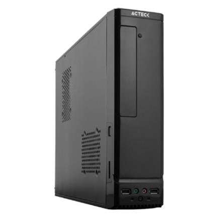 Gabinete Acteck Atom GS240 Mini Torre Slim con Fuente 450W Micro ATX/Mini ITX USB 2.0 1 Ventilador Color Negro