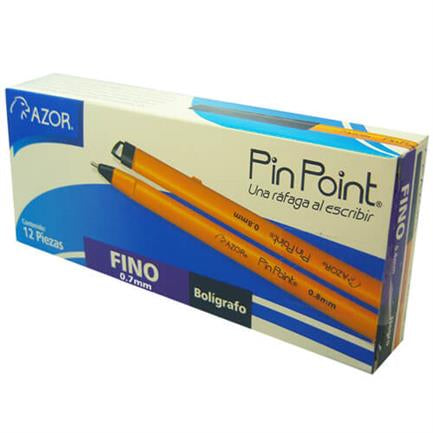 Boligrafo Pin Point P. Fino 0.7mm Negro Caja C/12