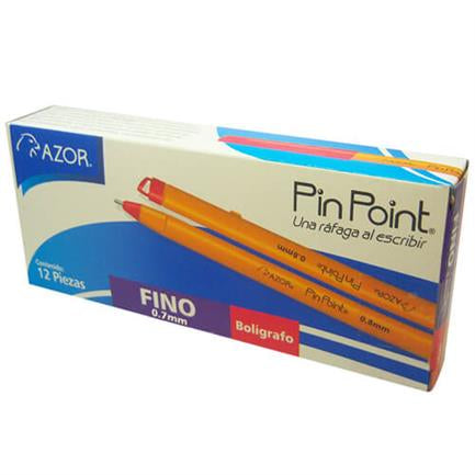Boligrafo Pin Point P. Fino 0.7mm Rojo Caja C/12
