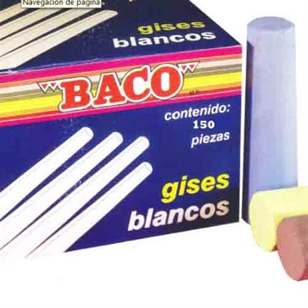 Gis baco blancos c/150