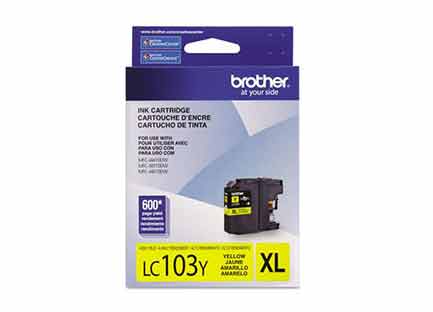 Tinta brother lc103y amarillo 600 pag